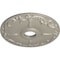 Ekena Millwork Kent Ceiling Medallion (Fits Canopies up to 5"), Hnd-Painted Pearl White, 18"OD x 3 1/2"ID x 1 1/4"P CM18KEPWS - alternate 3